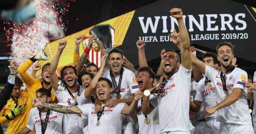 Sevilla Barcelonas Rivals to Watch: Europa League 2022/23 FC Barcelona find themselves in the Europa League once again after a disappointing Champions League group stage run. They are about to take on Manchester United in the knockout round playoffs. Lets take a brief look at the likely rival favourites to win this years Europa League, as Xavi plans to collect his first European silverware. #EuropaLeague #UEL #ManUtdBarcelona #UEFA #BarcaManUtd #ManchesterUnited   #raphinha #barca #fcblive #fcbarcelona #alba #pedri #gavi #barcanews #LaLiga #CopaDelRey #frenkiedejong #lewandowski #xavi #terstergen #alba